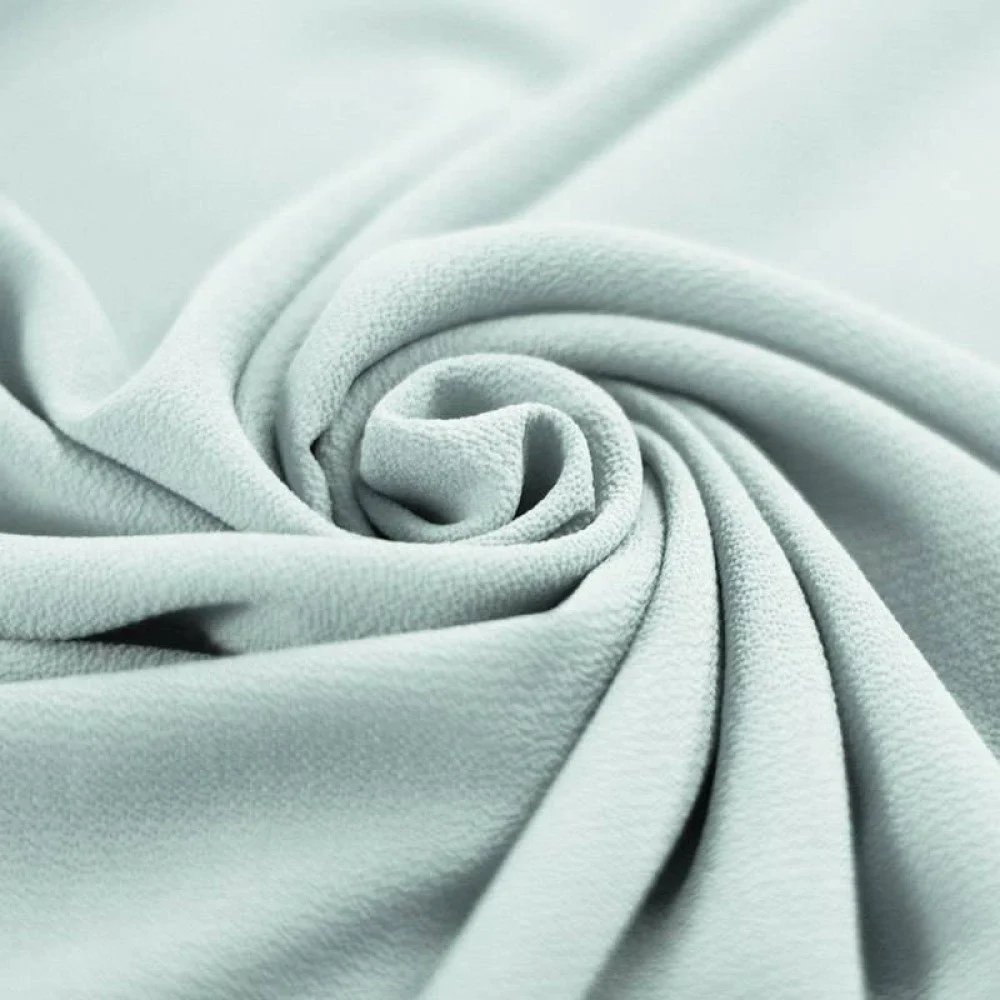Tissu Bulle De Mousseline Stretch Mer Verte
