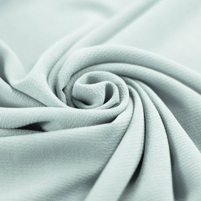 Bubble Chiffon Stof Stretch Havgrøn - (Fashion Stoffer)