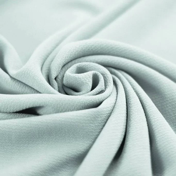 Bubble Chiffon Stof Stretch Zeegroen - (Mode Stoffen)