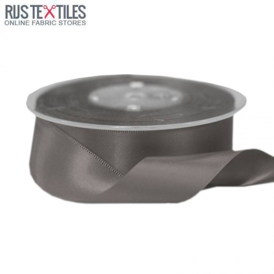 Satin Ribbon 25mm Dark Grey Satin Ribbon 25mm Dark Grey