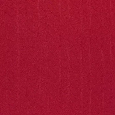 Tessuto In Maglia Motivo a Treccia Rosso Scuro - (Tessuti Moda)
