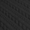 Cable Knit Jacquard Fabric Black