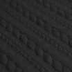 Tessuto In Maglia Motivo a Treccia Nero - (Tessuti Moda)