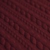 Cable Knit Jacquard Fabric Bordeaux