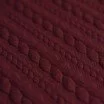 Tessuto In Maglia Motivo a Treccia Bordeaux - (Tessuti Moda)