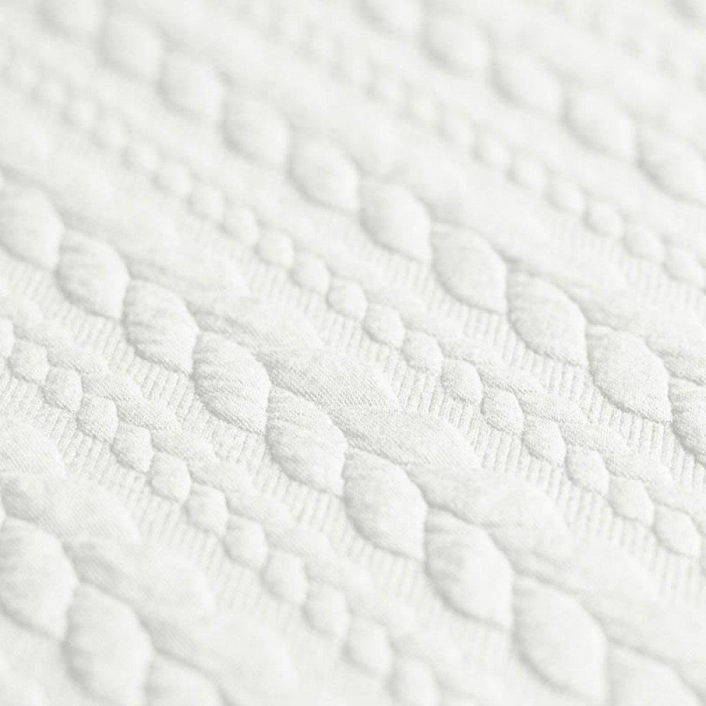 Cable Knit Jacquard Fabric Ecru