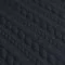 Strikstof Flettet Mønster Navy - (Fashion Stoffer)