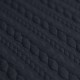 Tissu Jersey Matelassé à Motif Torsade Marine Tissu Jersey Matelassé à Motif Torsade Marine