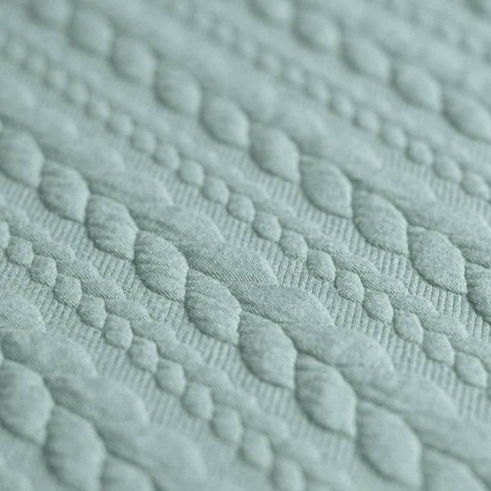 Cable Knit Jacquard Fabric Sea Green