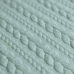 Gebreide Kabel Jacquard Stof Zeegroen - (Mode Stoffen)