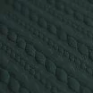 Gebreide Kabel Jacquard Stof Donker Groen - (Mode Stoffen)