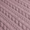 Cable Knit Jacquard Fabric Old Pink