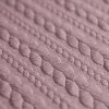 Strikstof Flettet Mønster Gammel Pink