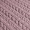 Tessuto In Maglia Motivo a Treccia Rosa Antico - (Tessuti Moda)