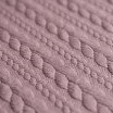 Tessuto In Maglia Motivo a Treccia Rosa Antico - (Tessuti Moda)