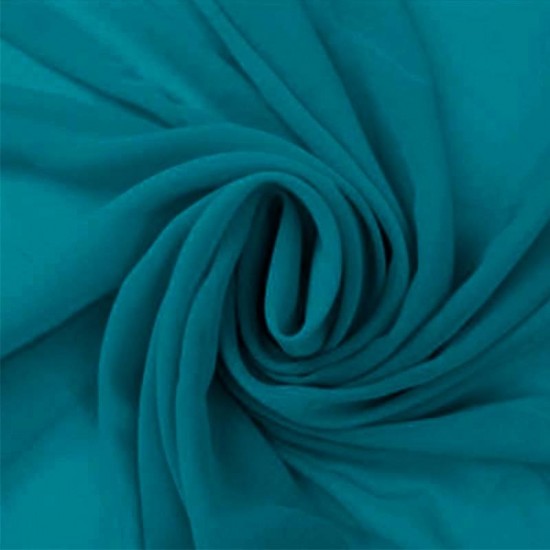 Chiffon Fabric Petrol Chiffon Fabric Petrol