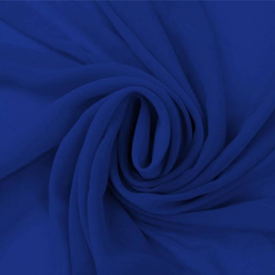 Chiffon Fabric Cobalt Chiffon Fabric Cobalt