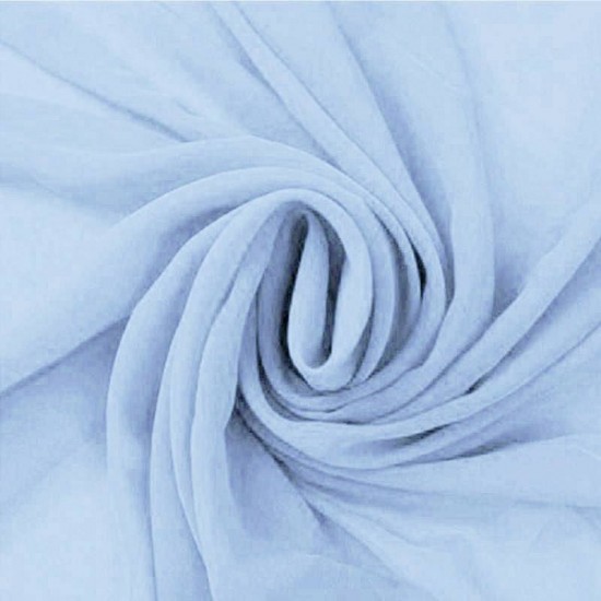 Chiffon Fabric Light Blue Chiffon Fabric Light Blue