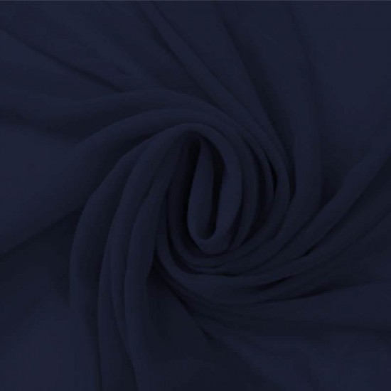 Chiffon Fabric Navy Chiffon Fabric Navy