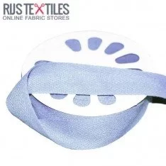 Keperband Katoen Licht Blauw 25mm