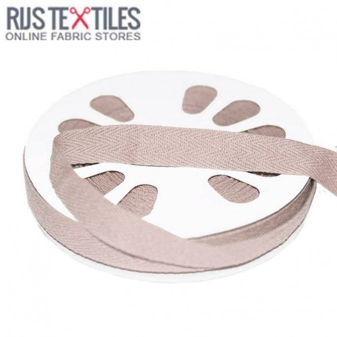 Nastro Twill Di Cotone Beige 15mm - (Nastri)
