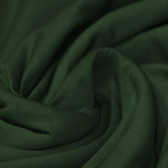 Cotton Jersey Knit Fabric Dark Green Cotton Jersey Knit Fabric Dark Green