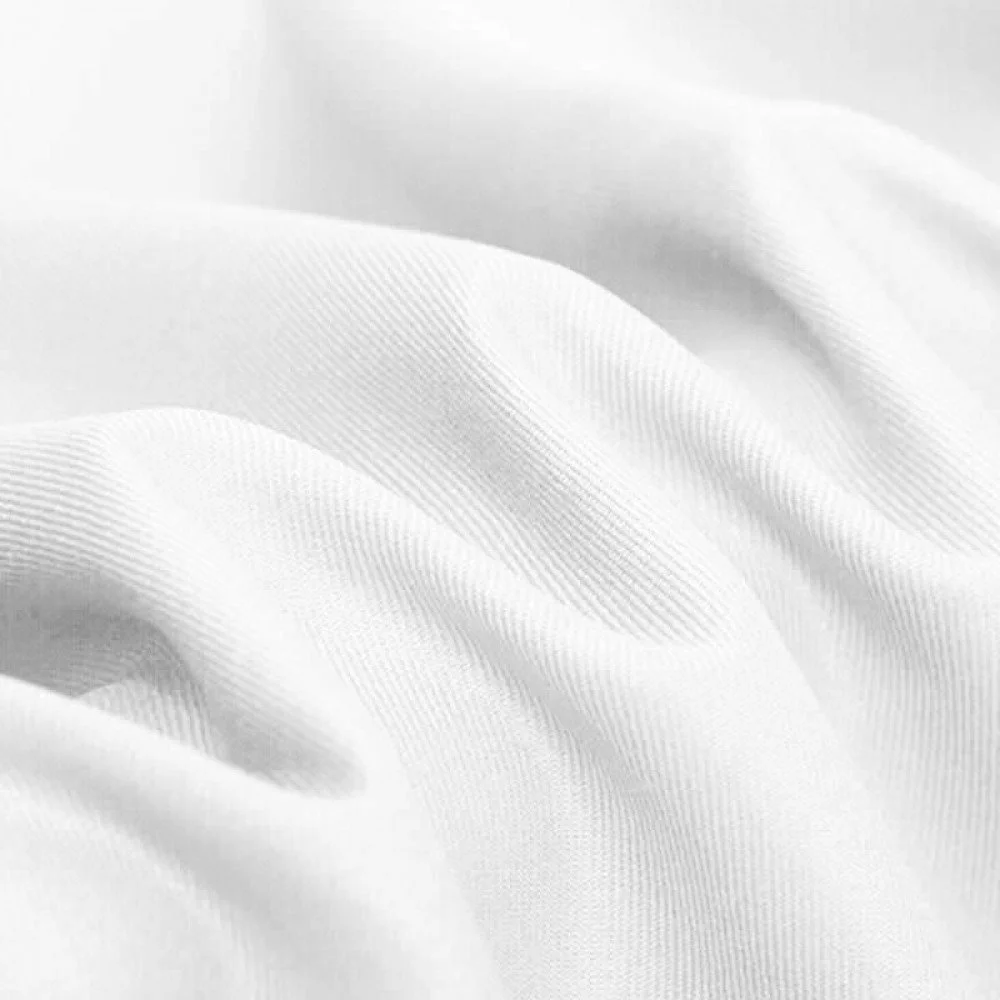 Tessuto Saia Di Cotone (Workwear) Bianco