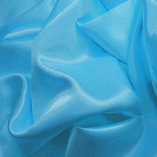 Crepe Satin Aqua Crepe Satin Aqua
