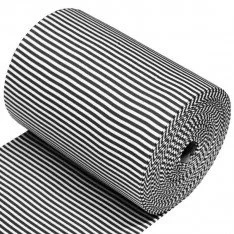 Cuffs Rib Stripes 5mm Black White
