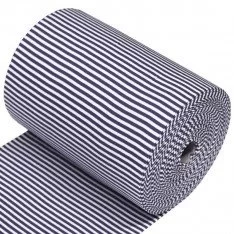 Cuffs Rib Stripes 5mm Navy White