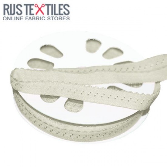 Stretchable Bias Binding Off White 20mm Stretchable Bias Binding Off White 20mm