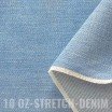 Jeansstoff Stretch 10-OZ Hellblau - (Jeans Stoff Baumwolle )