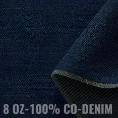 Jeans Stof Katoen 8-OZ Donker Blauw