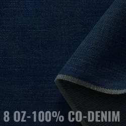 Jeansstoff Baumwoll 8-OZ Dunkelblau  Jeansstoff Baumwoll 8-OZ Dunkelblau