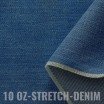 Jeans Stof Stretch 10-OZ Blauw - (Jeans Stoffen Katoen)