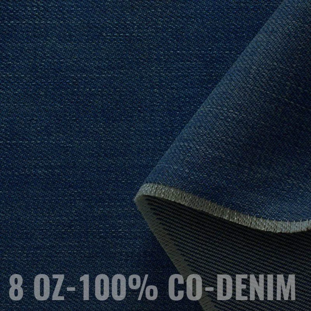 Jeans Stof Katoen 8-OZ Midden Blauw Jeans Stof Katoen 8-OZ Midden Blauw
