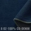 Jeansstoff Baumwoll 8-OZ Mittelblau - (Jeans Stoff Baumwolle )