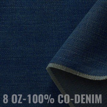 Jeansstoff Baumwoll 8-OZ Mittelblau