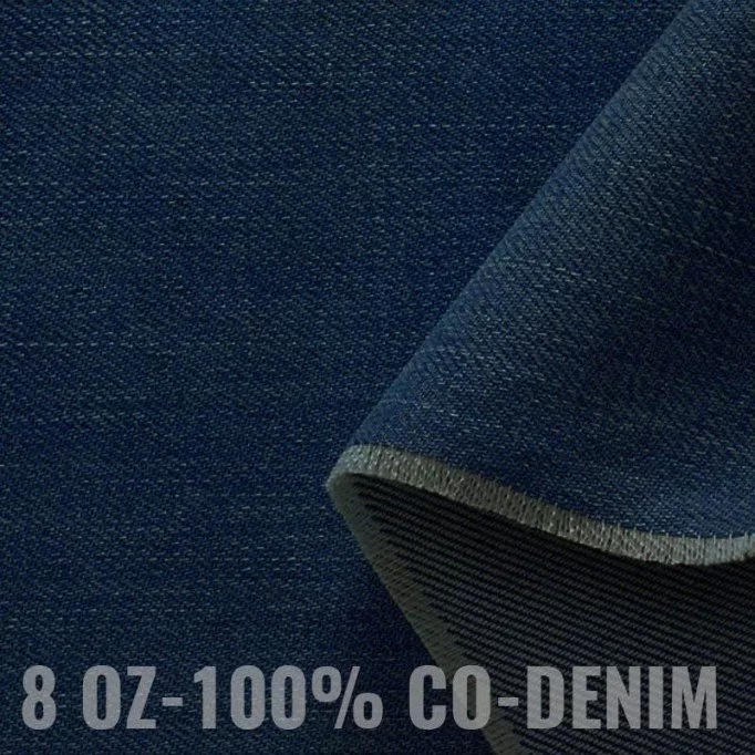 Jeansstoff Baumwoll 8-OZ Mittelblau - (Jeans Stoff Baumwolle )