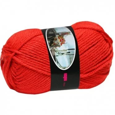 Fils à Tricoter Laine ISPE Aiguilles 5,5 - 6 Rouge - (Fils à Tricoter De Laine Aiguilles 5,5 - 6)