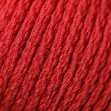 Fil De Laine 100% Mérinos ISPE Aiguilles 7 - 8 Rouge - (Fils Et Laines Layette Aiguilles 7 - 8)