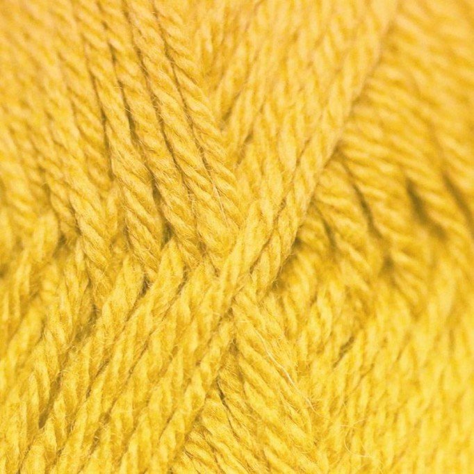 Knitting Wool ISPE Needle Size 4 Yellow - (Wool Knitting Yarn Needle Size 4)