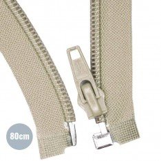Divisible Spiral Zipper YKK Beige (572) 80CM Nylon