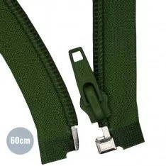 Spiral Lynlås Delbar YKK Mørkegrøn (890) 60CM Nylon