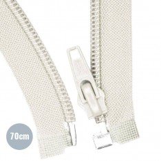 Divisible Spiral Zipper YKK Ecru (841) 70CM Nylon