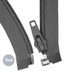 Divisible Spiral Zipper YKK Dark Grey (306) 75CM Nylon
