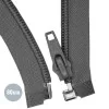 Divisible Spiral Zipper YKK Dark Grey (306) 80CM Nylon