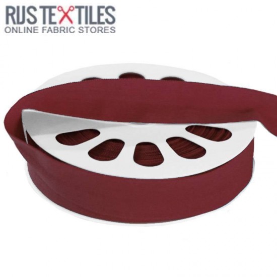 Elastic Edging Ribbon Mat Bordeaux 20mm Elastic Edging Ribbon Mat Bordeaux 20mm