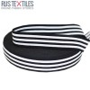 Elastic Tape 40mm Stripe Black White