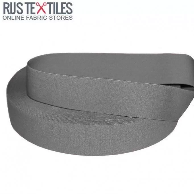 Gummibånd 40mm Grå - (Elastisk Gummibånd)